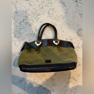 Dooney & Bourke Green and Brown Satchel